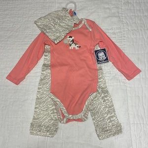 Gerber 24 Month Giraffe Long Sleeve, Pants, & Hat Set